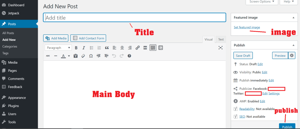 How to Start a WordPress Blog? 8 how to create a post