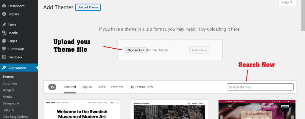 How to Start a WordPress Blog? 3 how to install wordpress theme